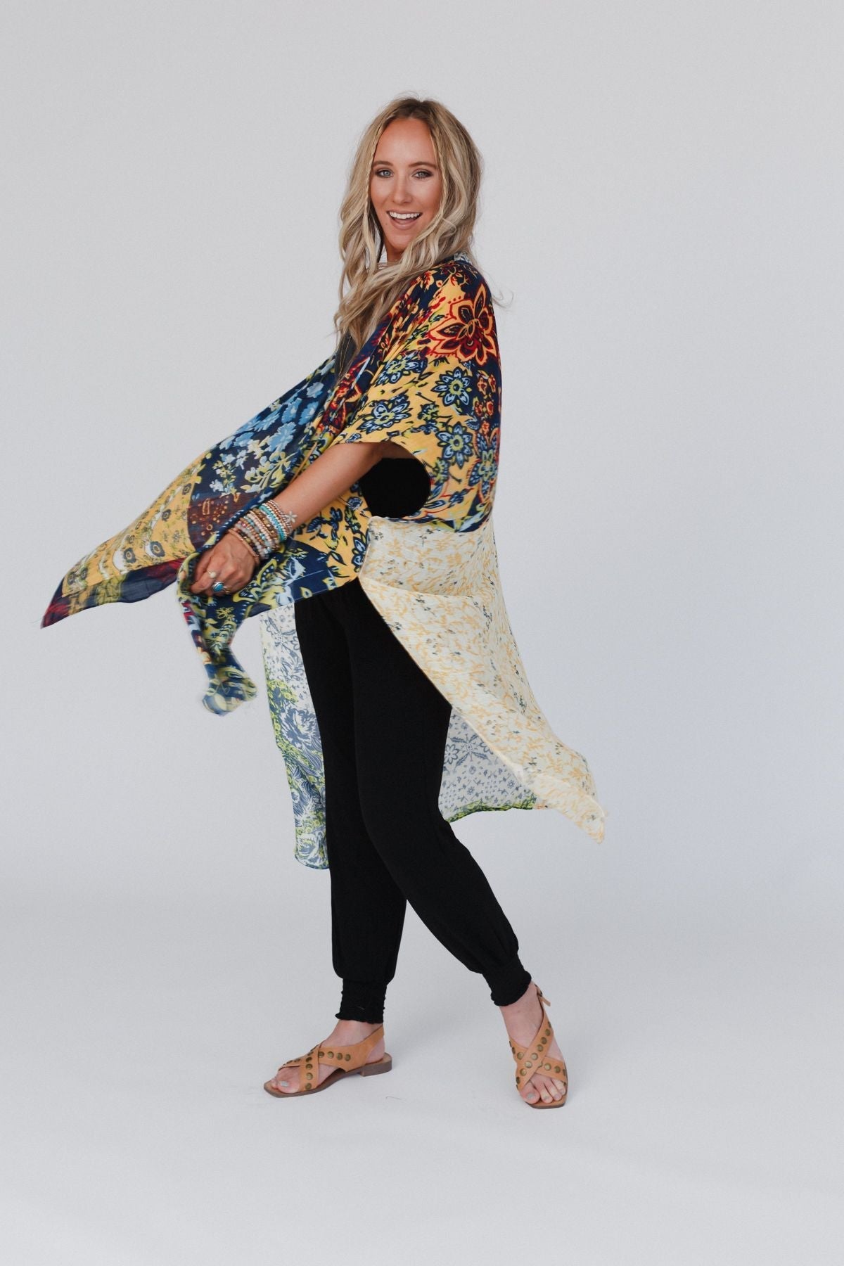 Dakota Patterned Kimono - Multi