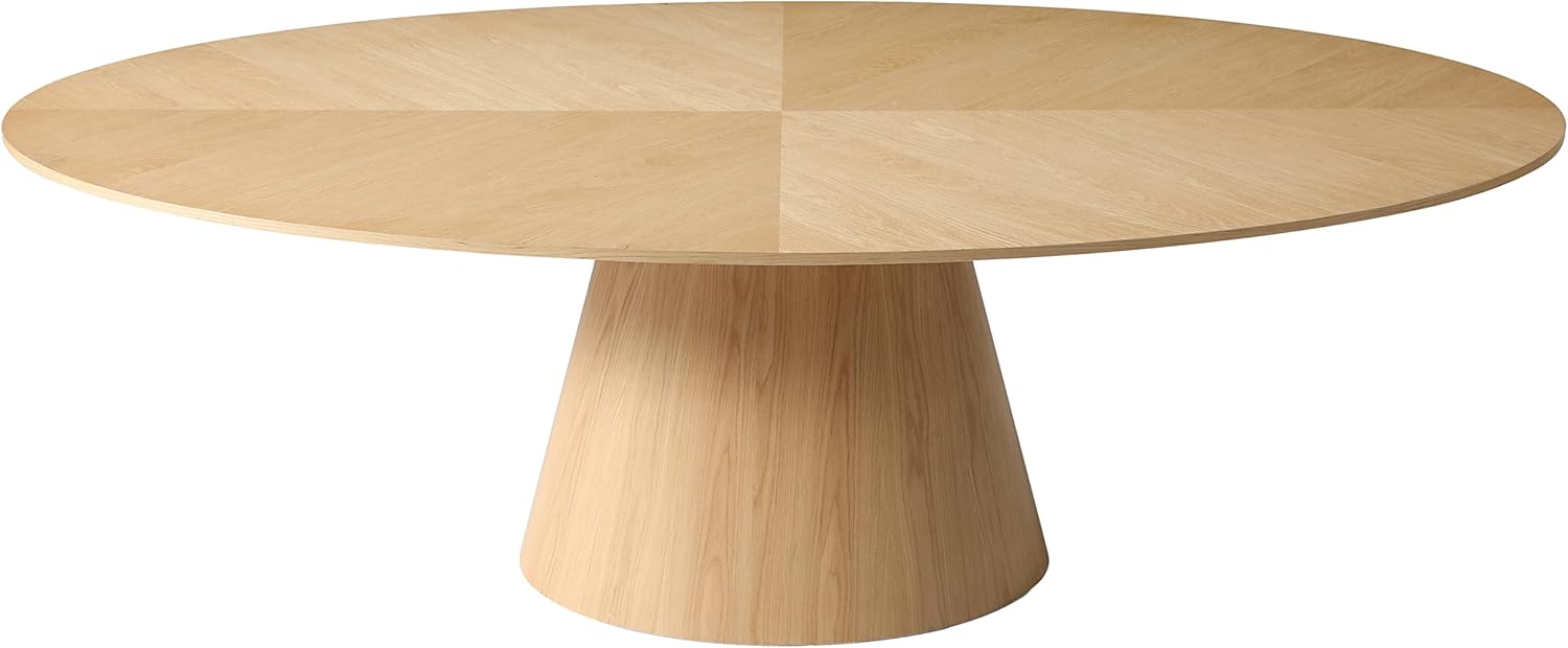 White Oak Wood Oval Dining Table A85311