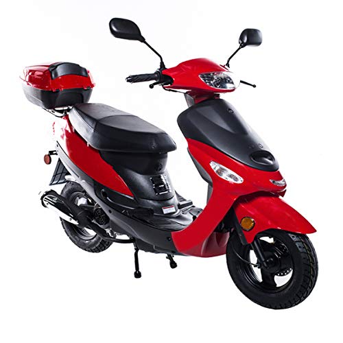 50cc Gas Moped Scooter Street Bike (Burgundy) U277
