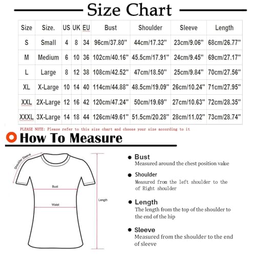 Womens Short Sleeve Henley Neck Button Up Shirts Loose Fit Blouses V1727