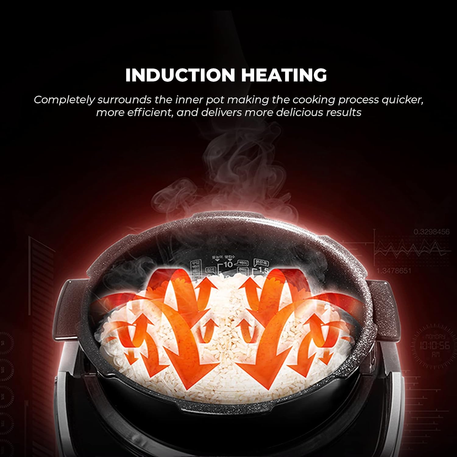 6-Cup Induction Heating Pressure Rice Cooker, Copper (Renewed) W550048