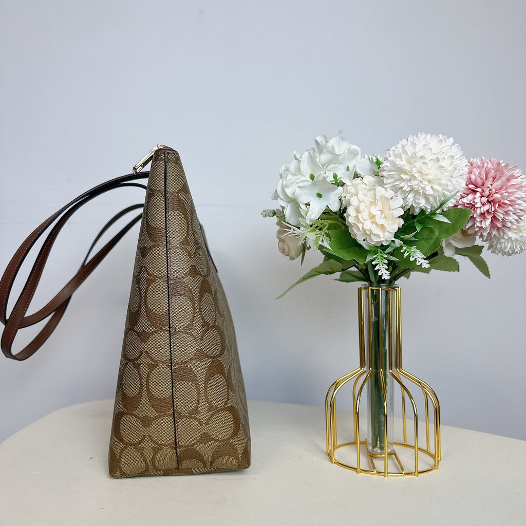 Khaki Zip Tote K847517