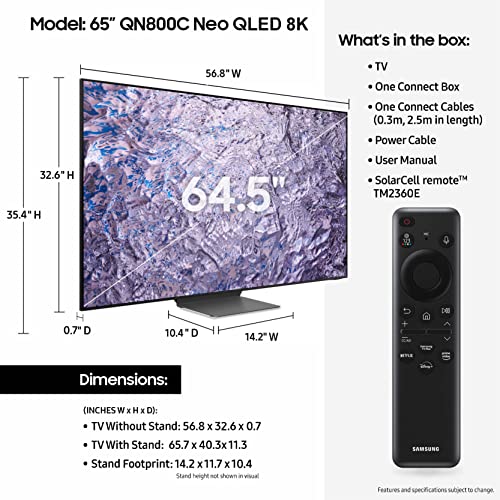 65-Inch Neo QLED 8K Mini LED Smart TV V81978