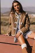 Quilted Faux Leather Jacket O19750