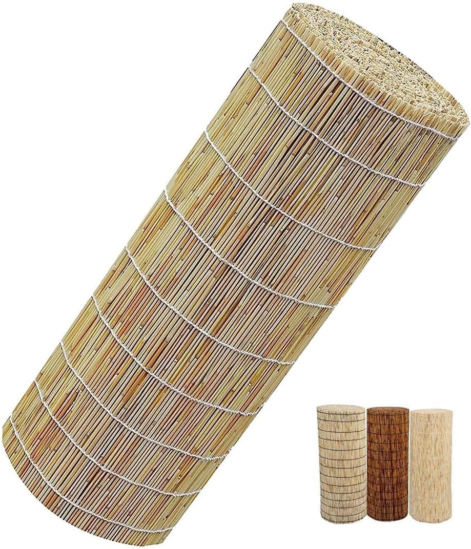Natural Bamboo Fence 4FTx16.4FT Rolled Border Screen Z34367