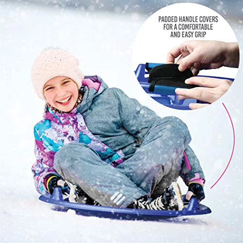 Large Arctic Winter Snow Sled with Foam Grips and Handles Z599
