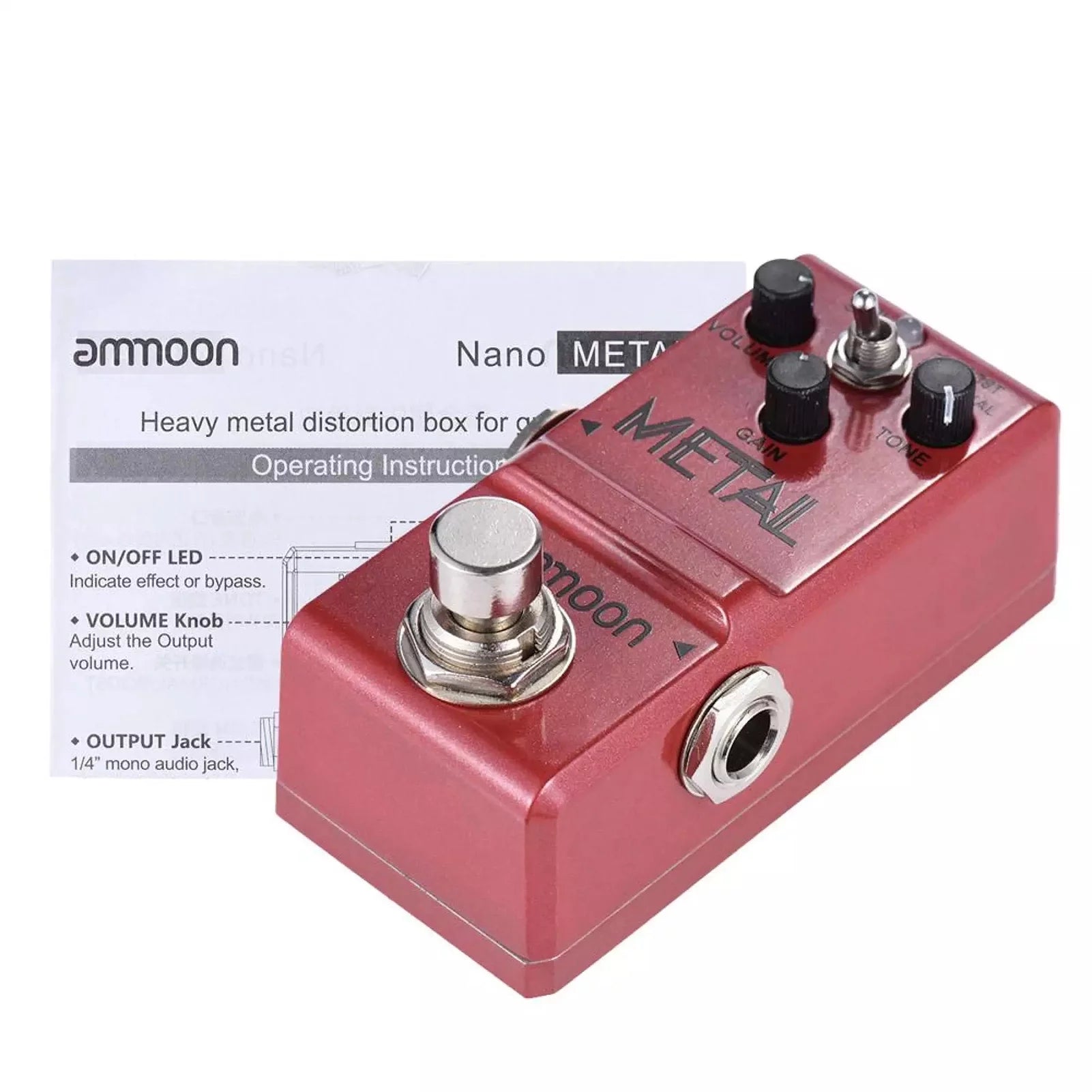 Heavy Metal Distortion Guitar Effect Pedal P155