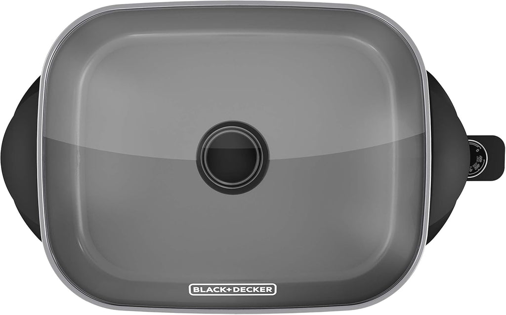 12"x15" Nonstick Electric Skillet with Tempered Glass Lid U9901
