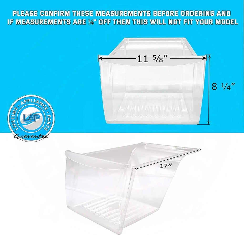 Crisper Bin Compatible with Frigidaire Refrigerator Shelf Q2251