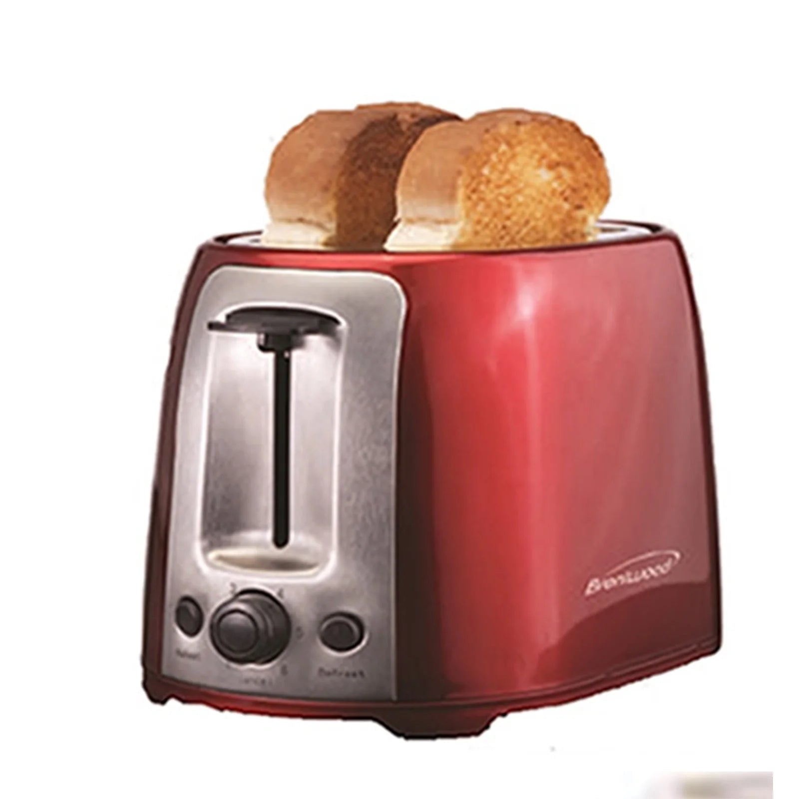 Red and Stainless Steel 2 Slice Toaster F403
