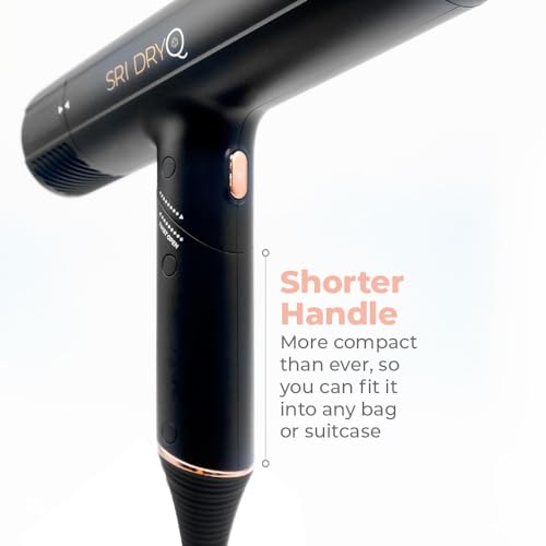 Lightweight Foldable Hair Dryer with 3 Magnetic Attachments J371913