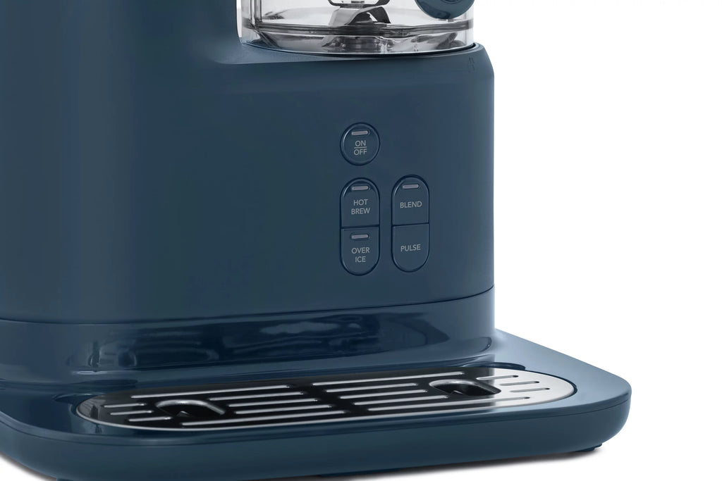 Navy Blue Single Serve Coffee Maker and Blender with Reusable Tumblers and Coffee Filter U205320