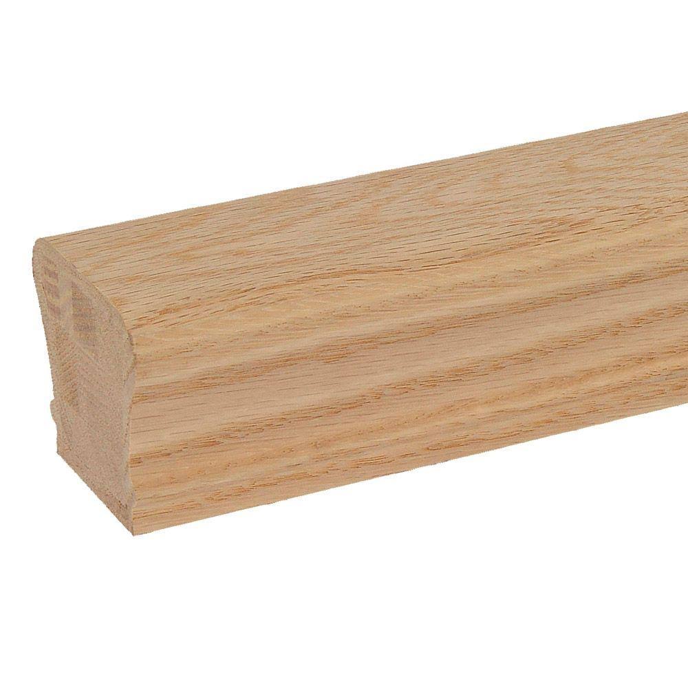 8 ft. Unfinished Red Oak Stair Handrail W95363