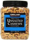 Unsalted Cashews, 2.5 lb, 2 Pack A730