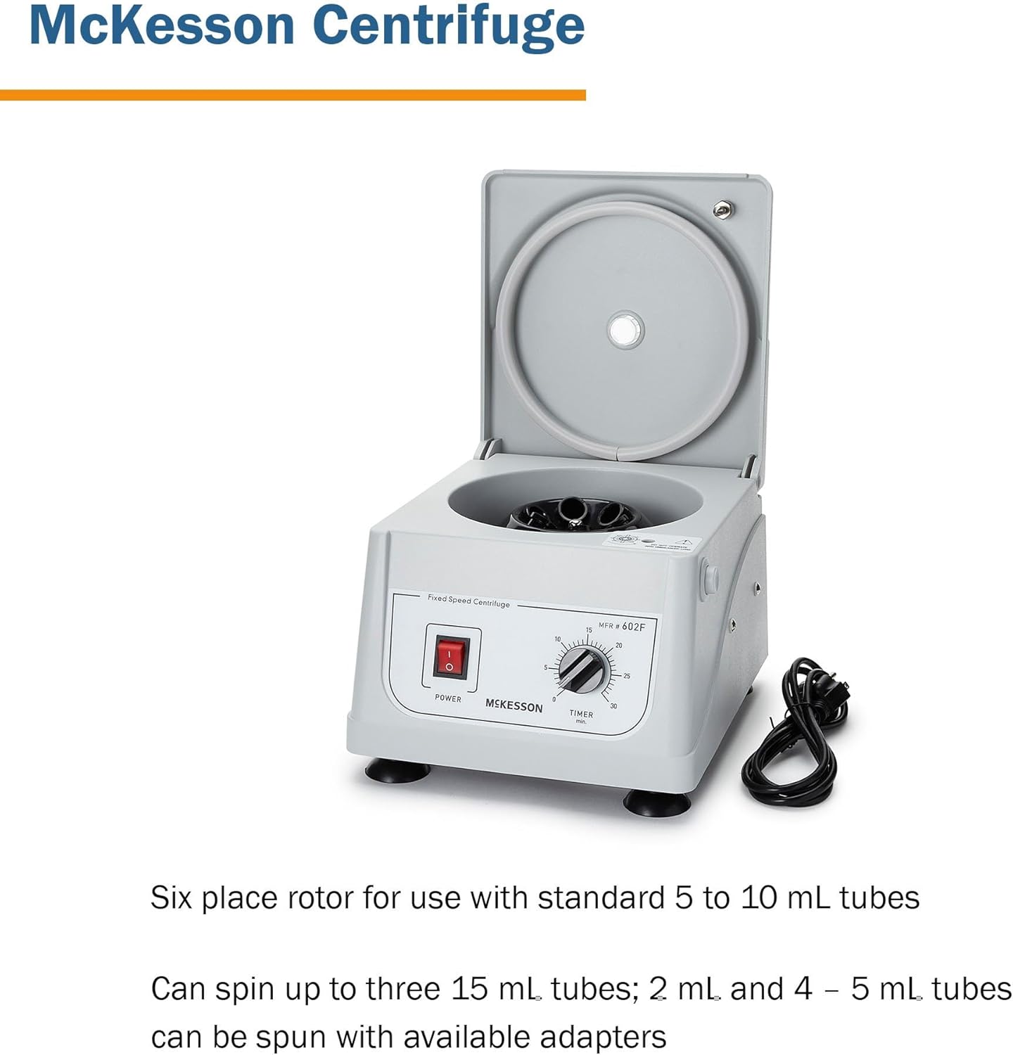 Centrifuge Machine, Fixed Speed 3400 RPM, 6 Place Fixed Angled Rotor I702