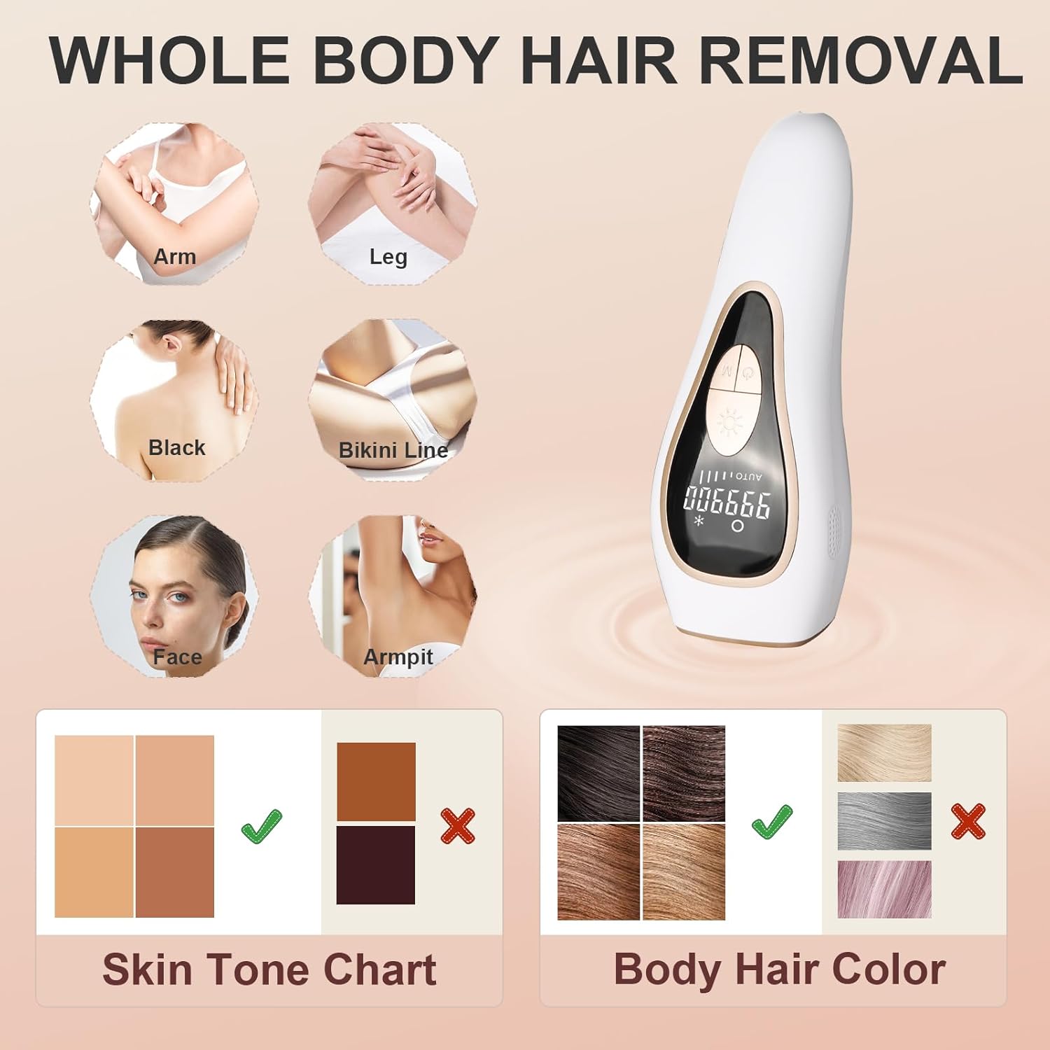 999900 Flashes IPL Hair Removal Device with Cooling System M660