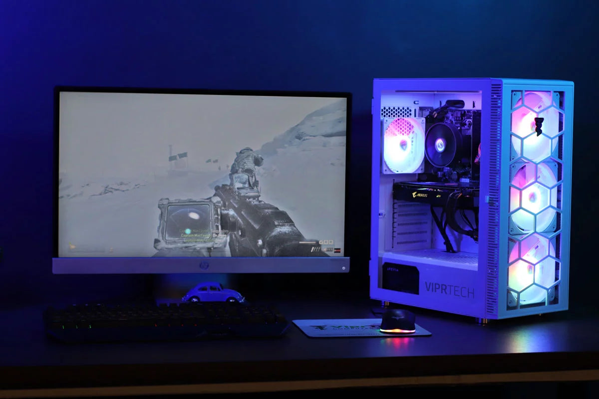 AMD Ryzen 5 NVIDIA RTX 2060 6GB 16GB DDR4 RAM 128GB M.2 SSD 1TB HDD Gaming PC W8524