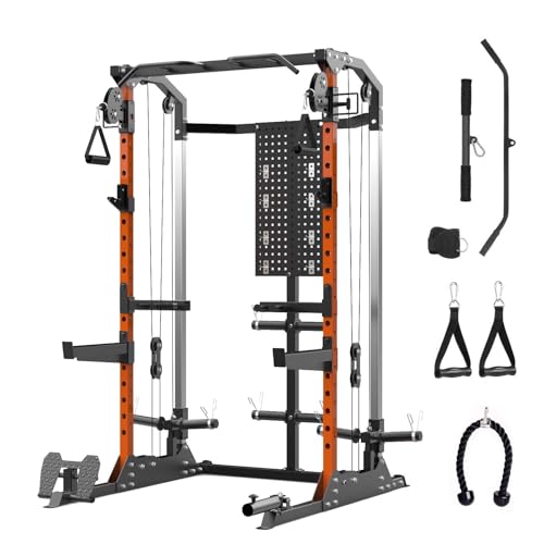 Power Cage with Cable Crossover and Dual Independent Pulley System K211