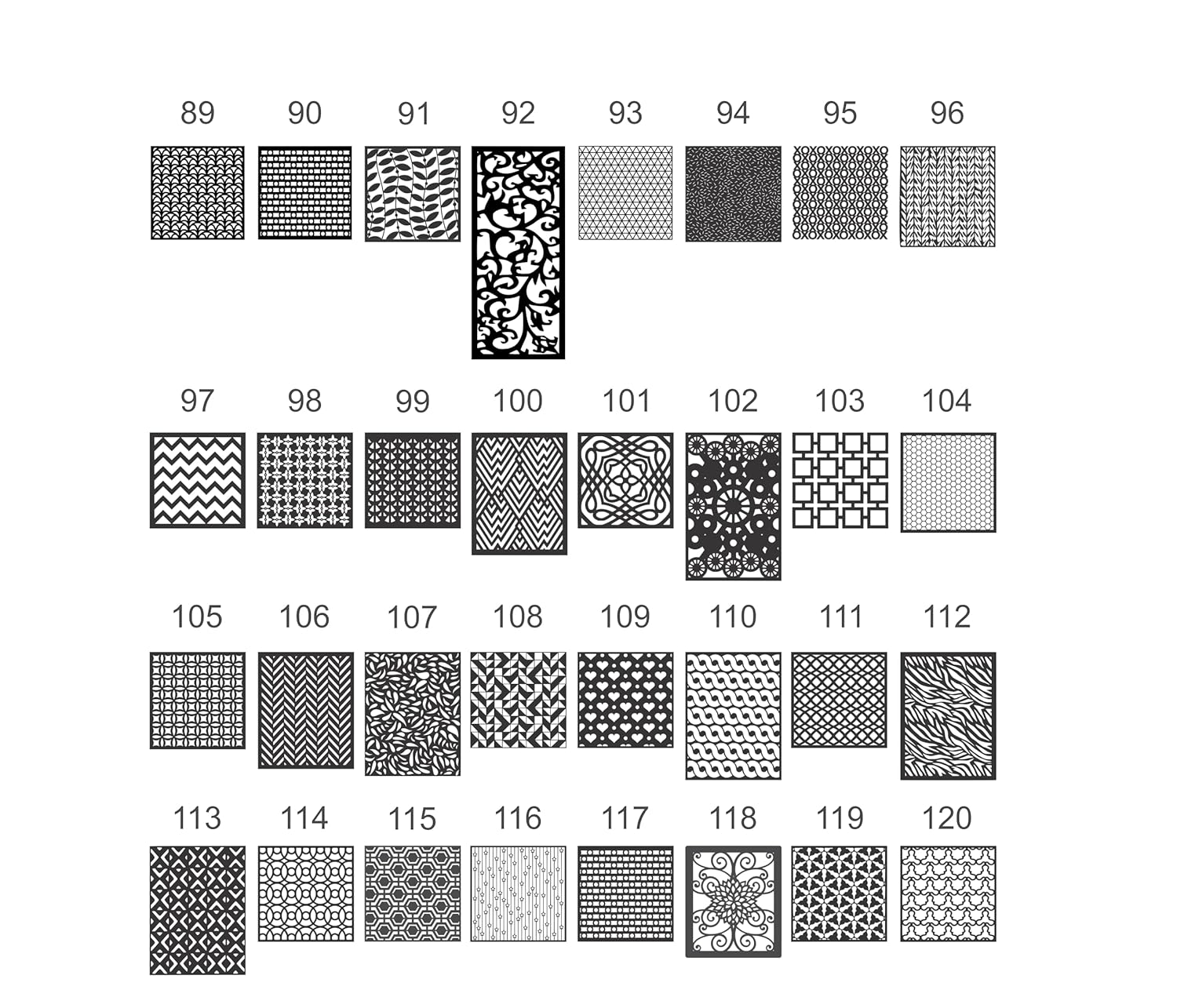 Lattice Panel Screen for Wall Panels M782