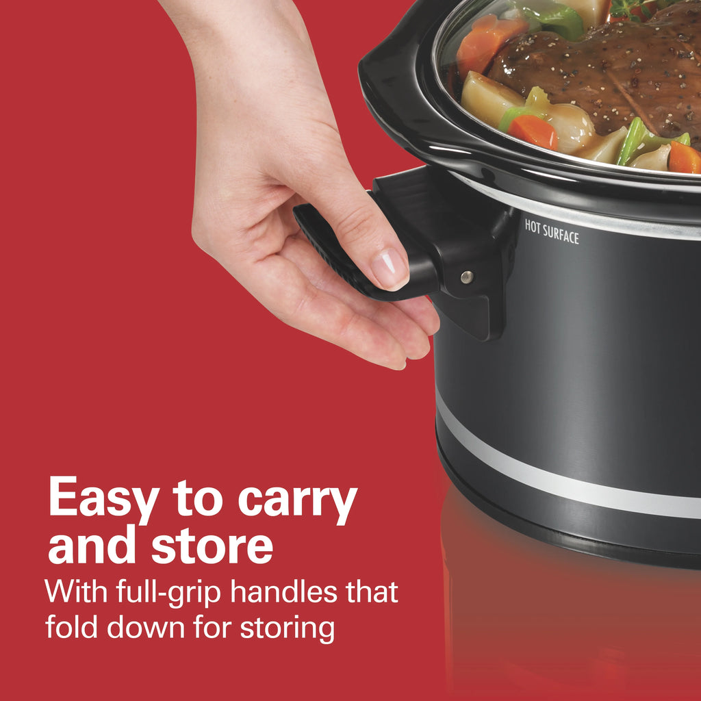 8 Quart Black Slow Cooker F105