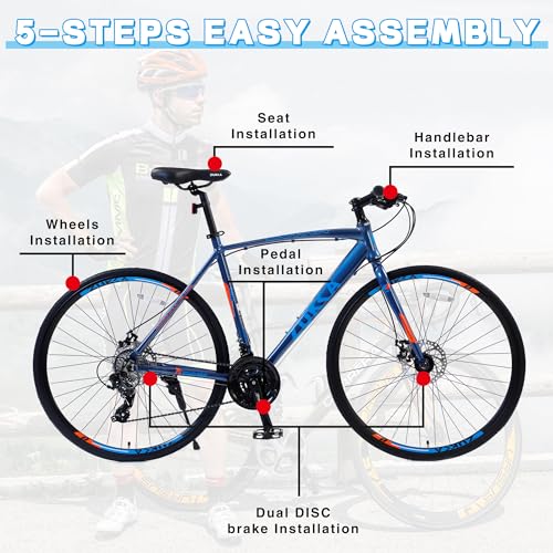 700C Aluminum Alloy Frame Road Bike V2590