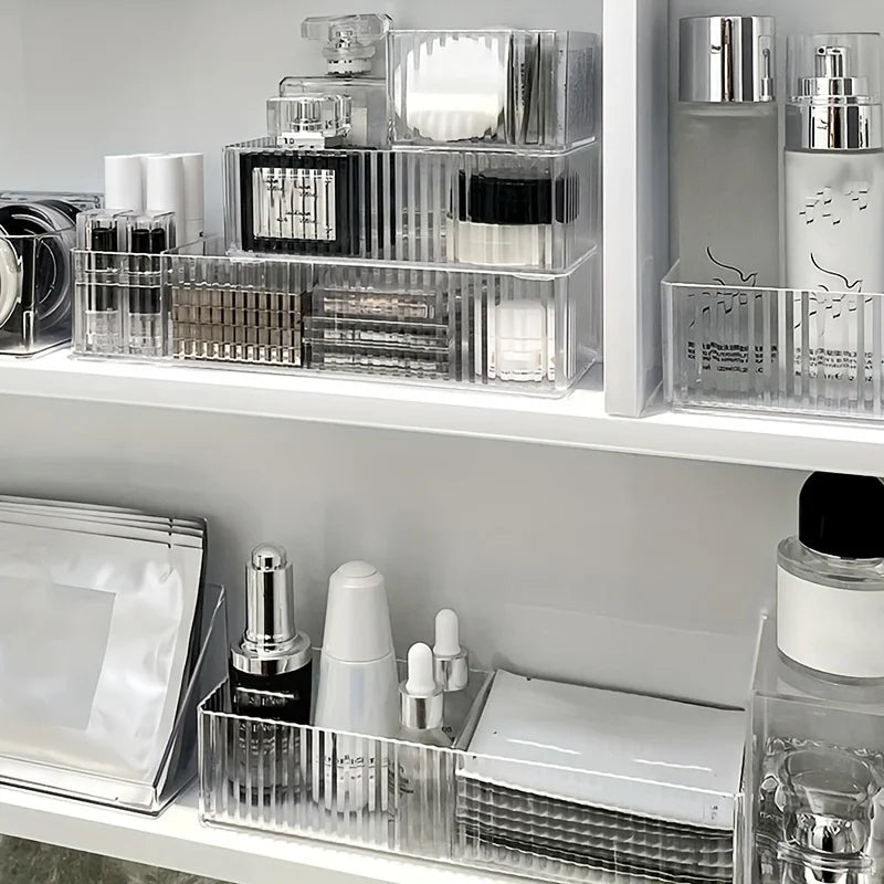 7pcs Clear Plastic Drawer Organizers Set V25913