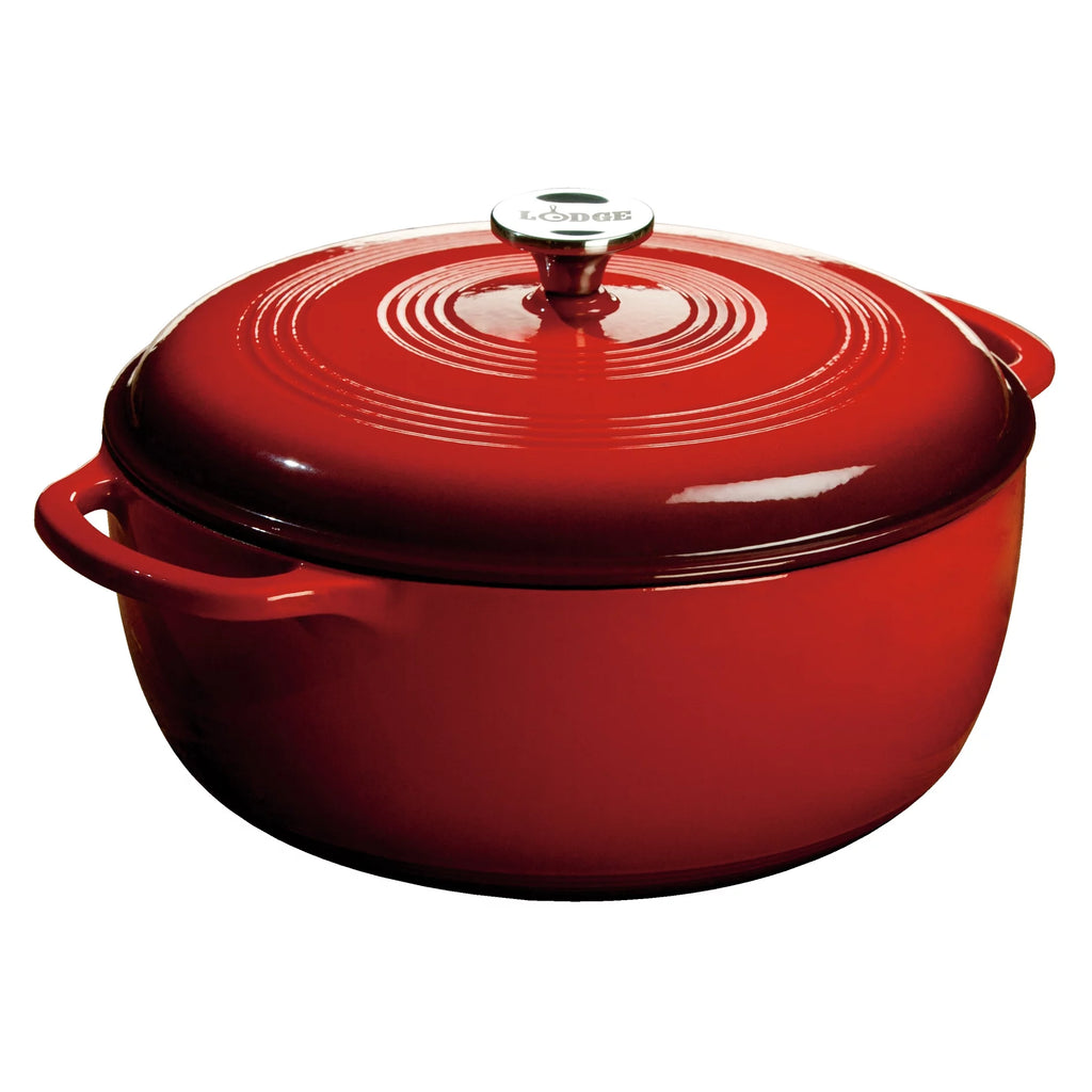 7.5 Quart Enameled Cast Iron Dutch Oven Red S554