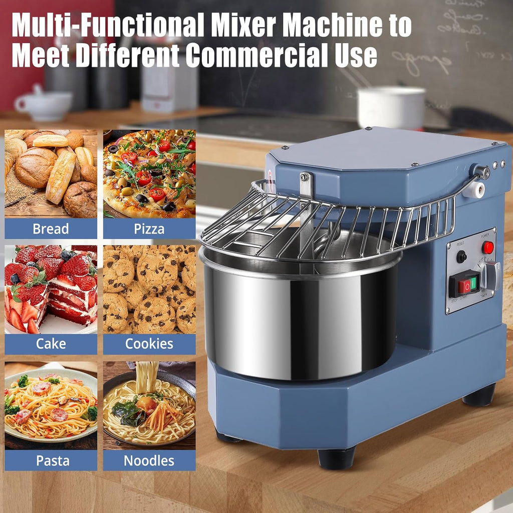 8.5Qt 450W Dual Rotating Dough Mixer with Stainless Steel Bowl K2486