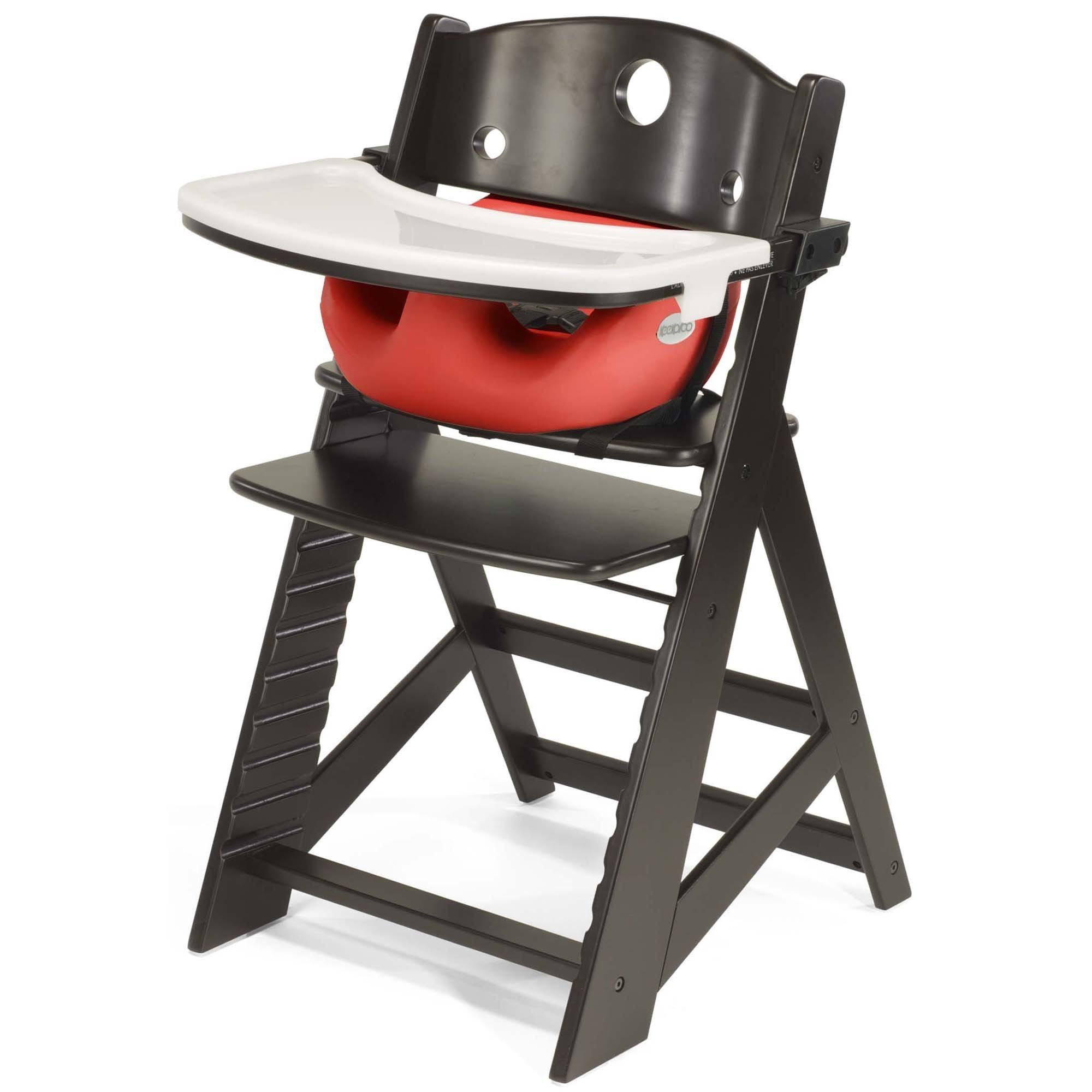 Height Right High Chair Espresso with Infant Insert and Tray N17281