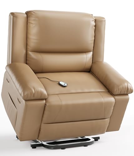 Power Lift Recliner Chair with Heat and Massage, Faux PU Electric Lift Recliner M280