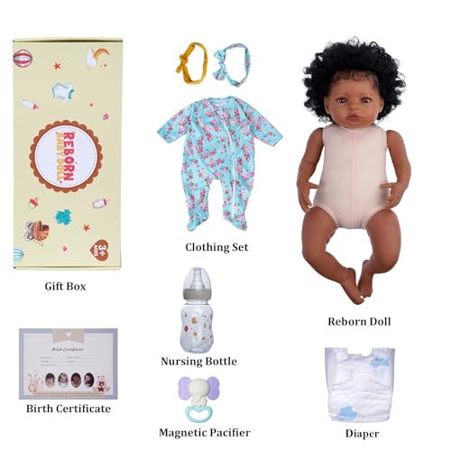 18-Inch Realistic Reborn Baby Doll with Clothes and Toy E578