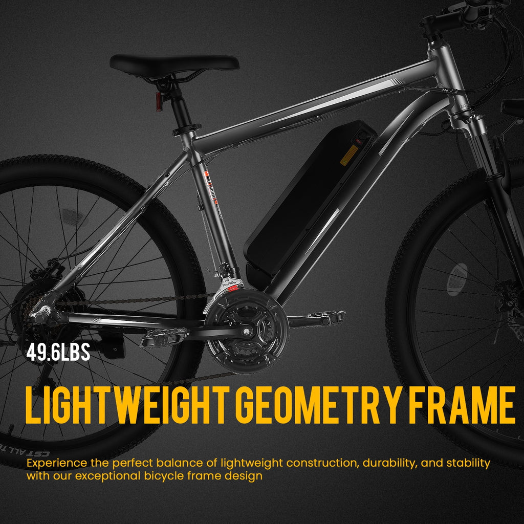 27.5" Electric Bike 500W Mountain Bike with Removable Battery 21 Speed Ebike B1600