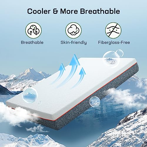 6 Inch Twin Size Cooling Gel Memory Foam Mattress K146675