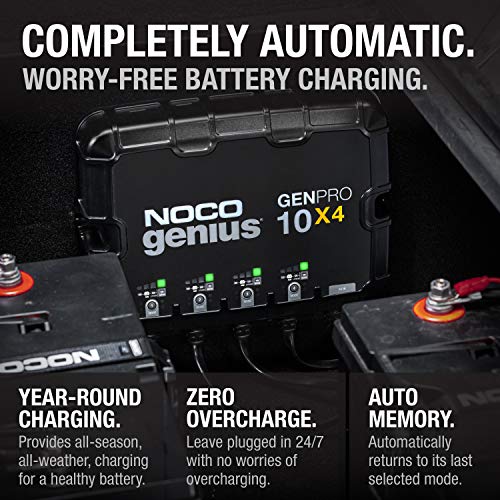 4-Bank 40A Onboard 12V Waterproof Marine Battery Charger P141