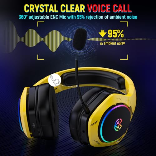 2.4GHz Wireless Gaming Headset with Noise Canceling Microphone V1267