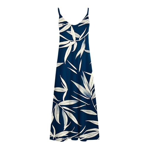Womens V Neck Spaghetti Straps Maxi Dress B107