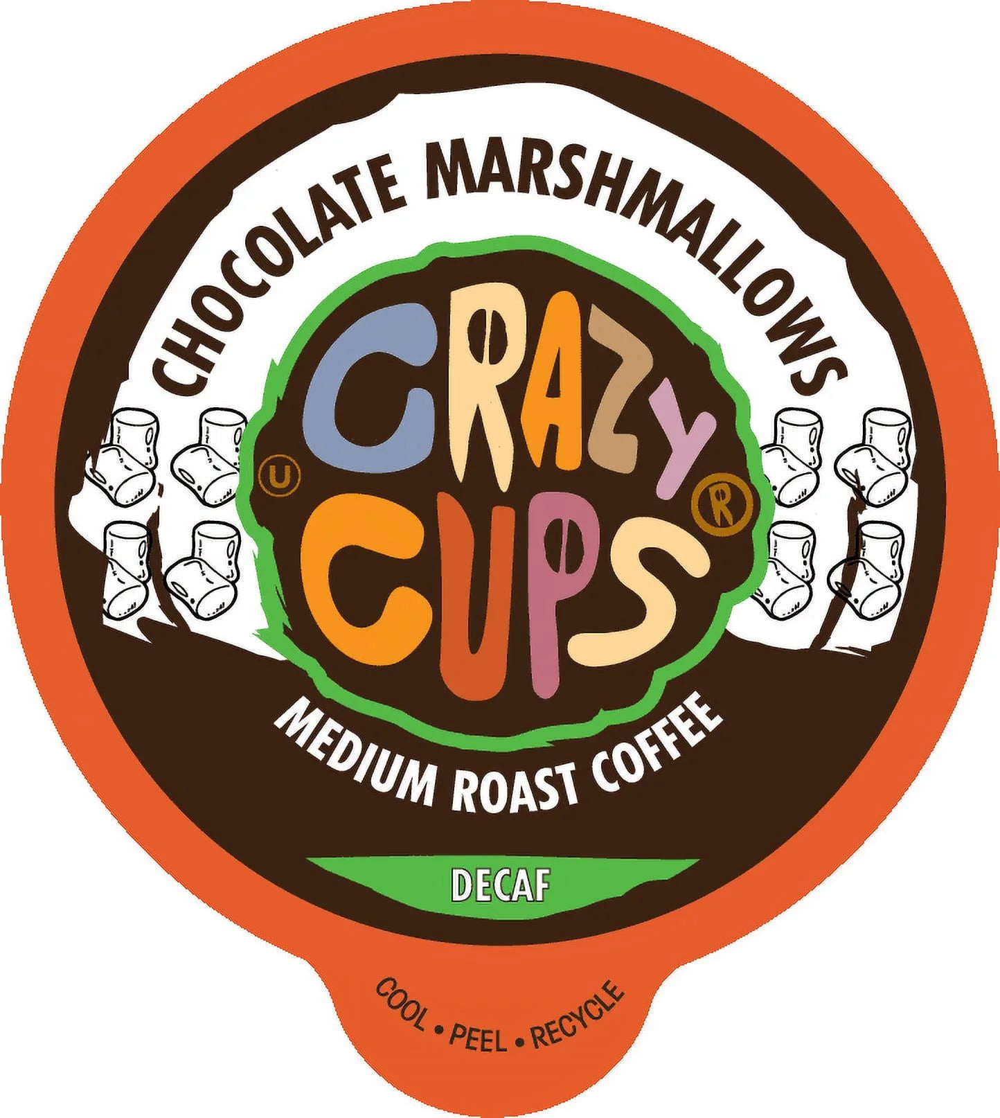 Decaf Chocolate Marshmallows Medium Roast Coffee, 22 Count G280006