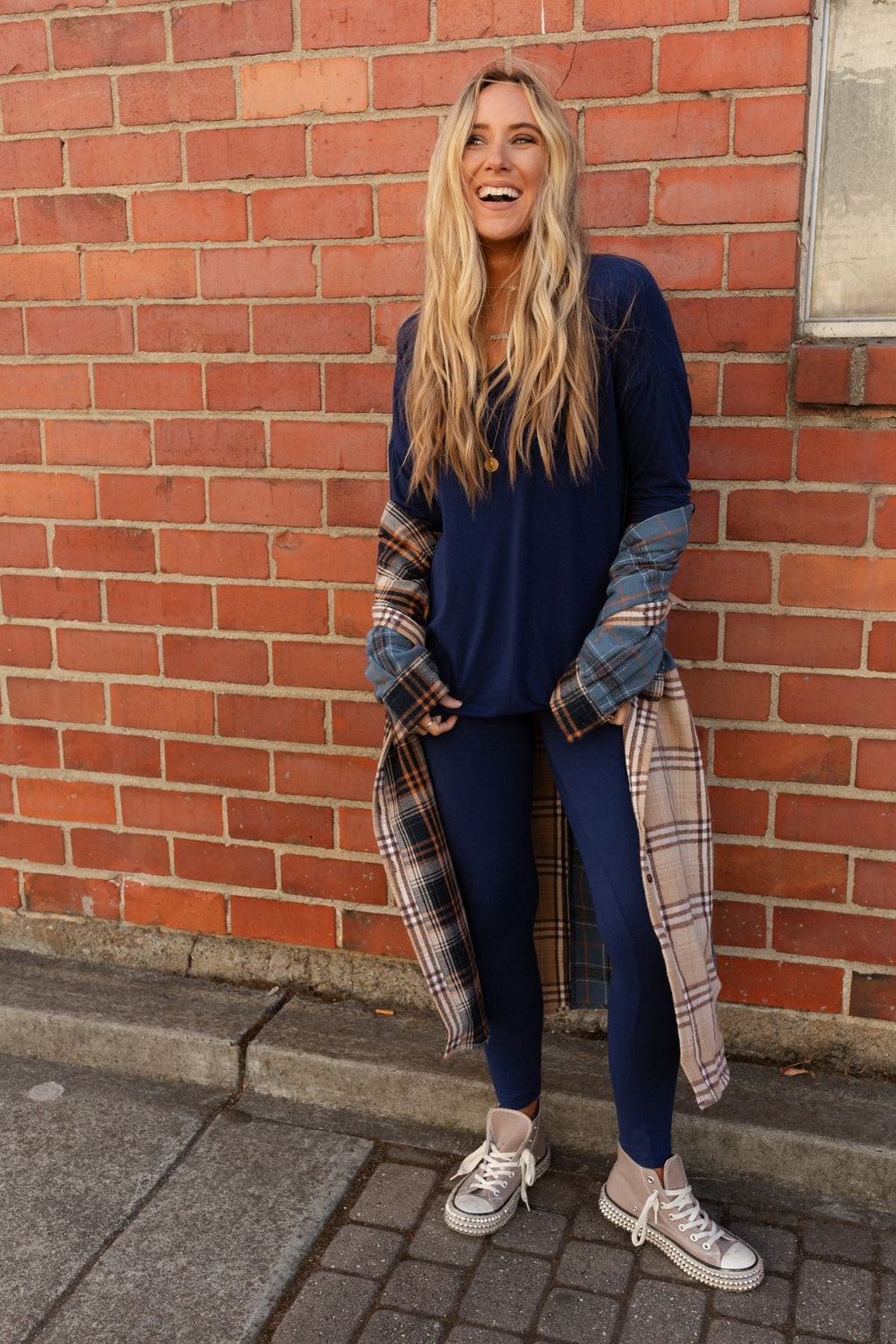 Take A Breath Legging + Tunic Set - Navy
