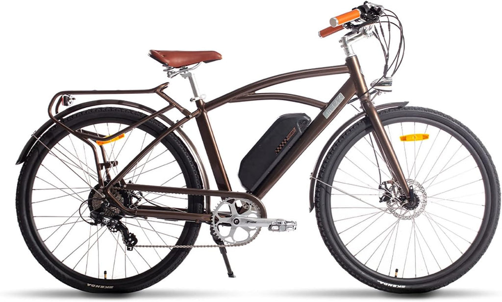 500W 28" Electric Bike with 48V 12.8AH Lithium Battery and Shimano 7 Speed T920301