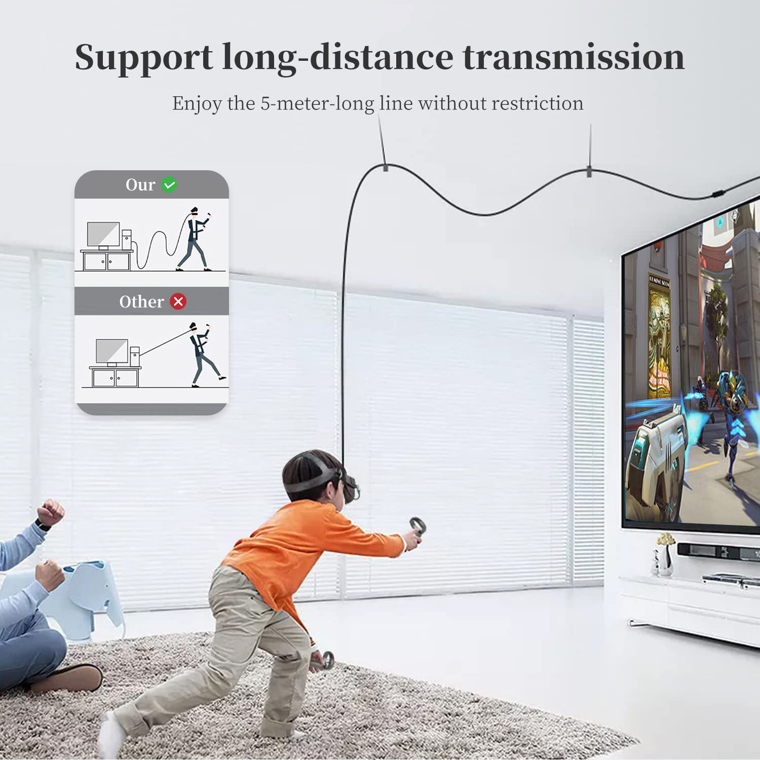 USB 3.0 to USB C Cable for VR Headset (16FT) W933