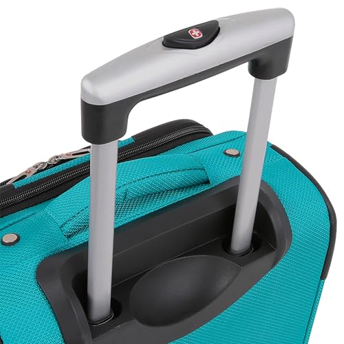 Teal 3 Piece Set Expandable Roller Luggage (21/25/29) U1776