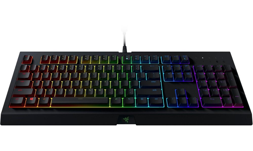 Used Razer Cynosa Chroma Multi-color RGB Gaming keyboard Individually Backlit Keys Spill-Resistant Y125556