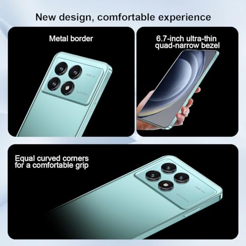 Graphite black 5G Android Smartphone 8GB+256GB 6.7" HD Screen 24MP+50MP Camera 6200mAh Battery X12720