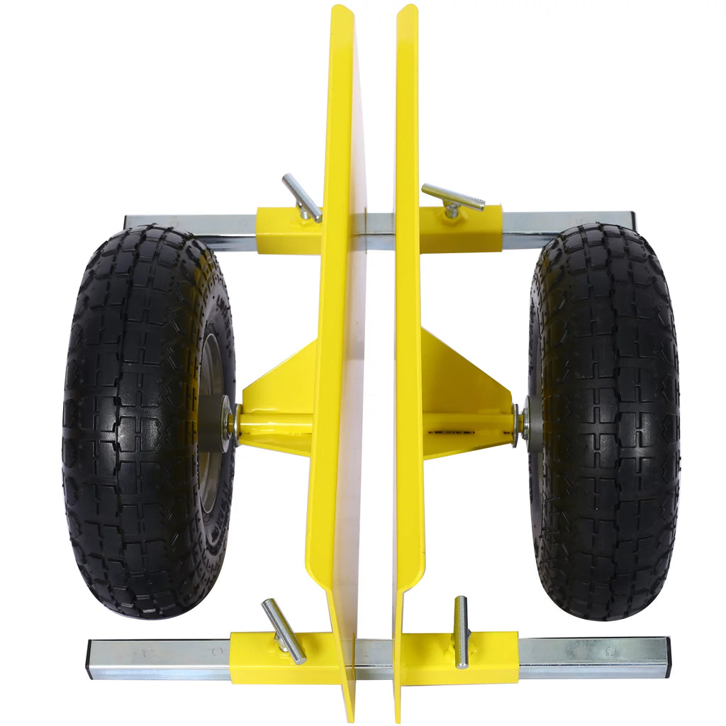 Yellow Heavy Duty Panel Dolly with 10" Pneumatic Wheels P9827