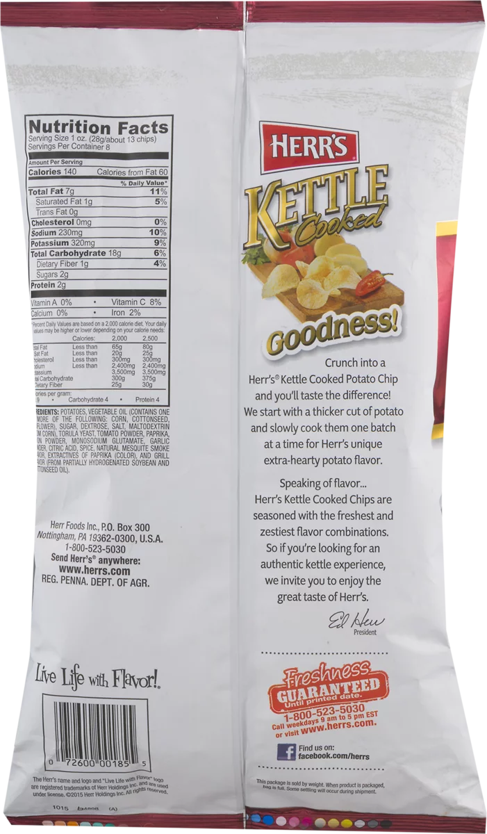 4-Pack 7.5 oz. Mesquite BBQ Potato Chips F298899