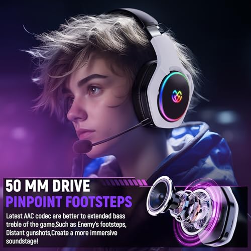 2.4GHz Wireless Gaming Headset with Noise Canceling Microphone V1267