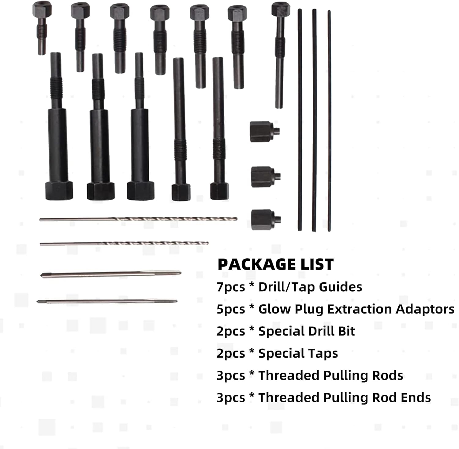 22PCS Glow Plug Extraction Kit for M8 & M10 H5734