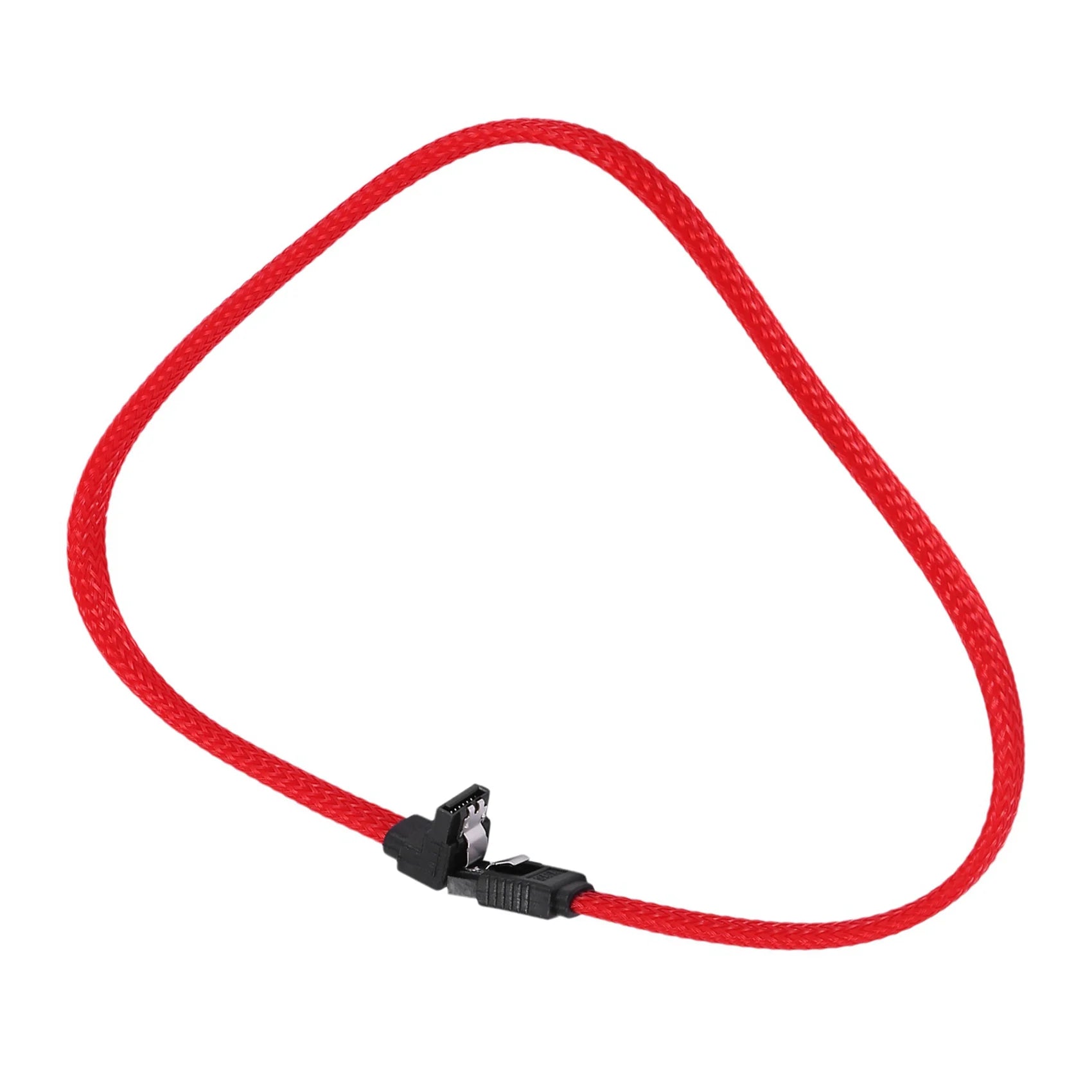 5x 3.0 SATA3 7Pin Data Cable Right Angle 6Gb/S SSD Cables with Nylon Sleeved 50CM H97918