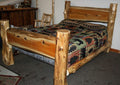 Cedar Log Slab Bed X33593