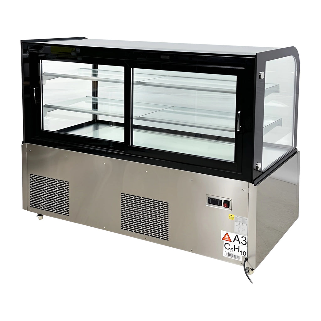 60 in. Double Tempered Glass Bakery Refrigerator Case 17.7 Cu. ft. S26136